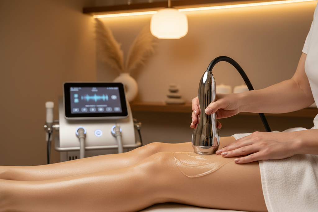 Cavitação na Perna com Equipamento