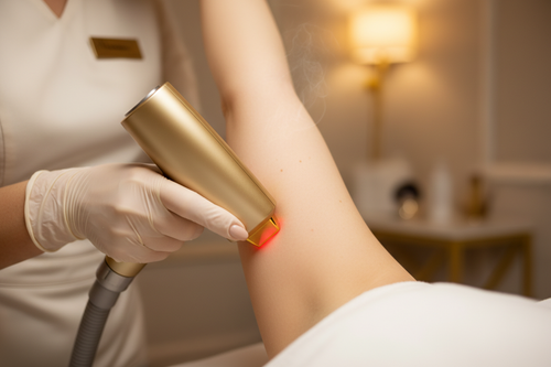 Depilação a laser - close-up axila