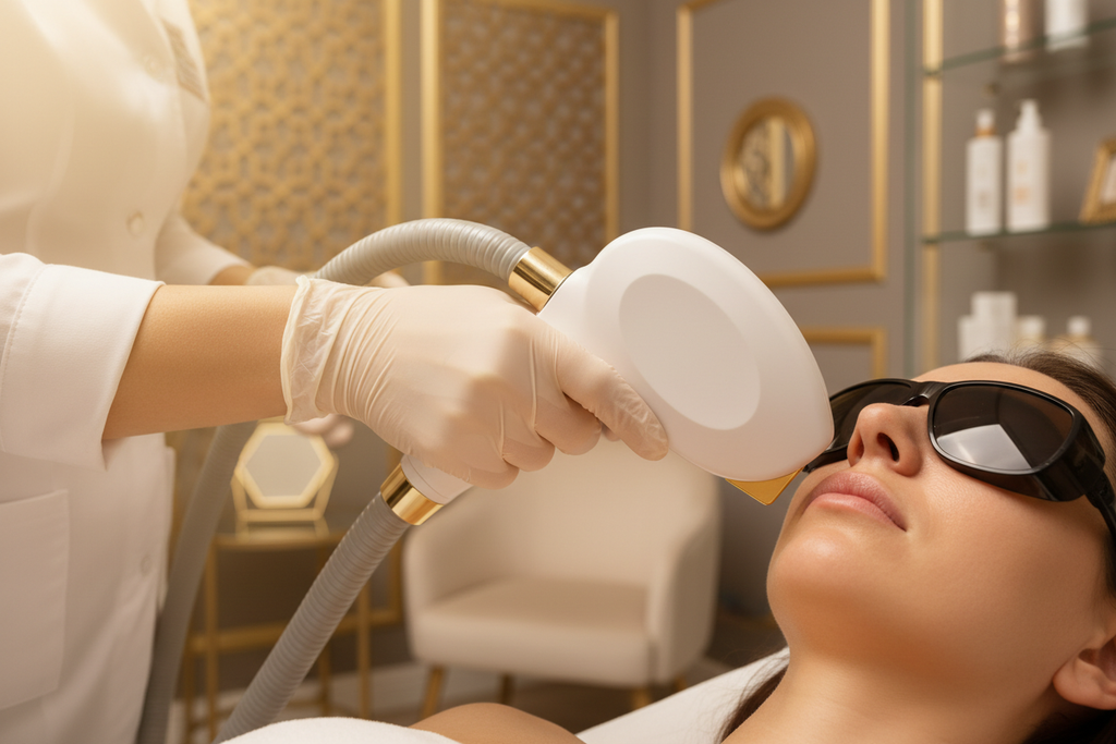 Depilação a laser em zonas pequenas