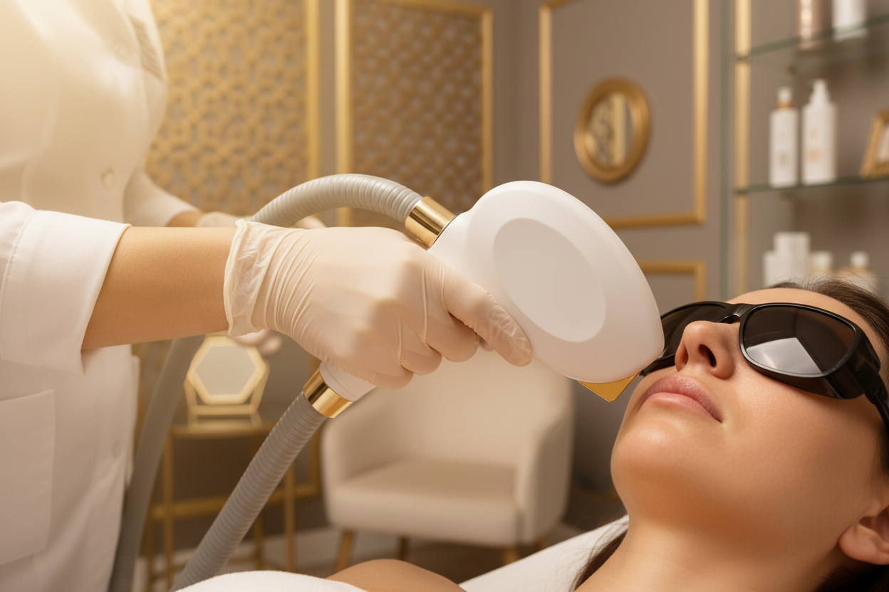 Depilação a laser em zonas pequenas