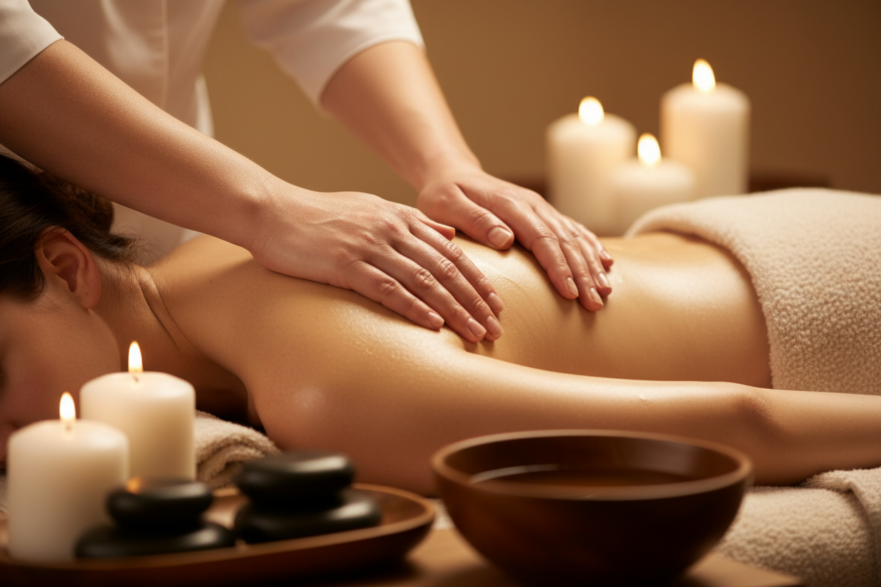 Massagem Relaxante - Close-up